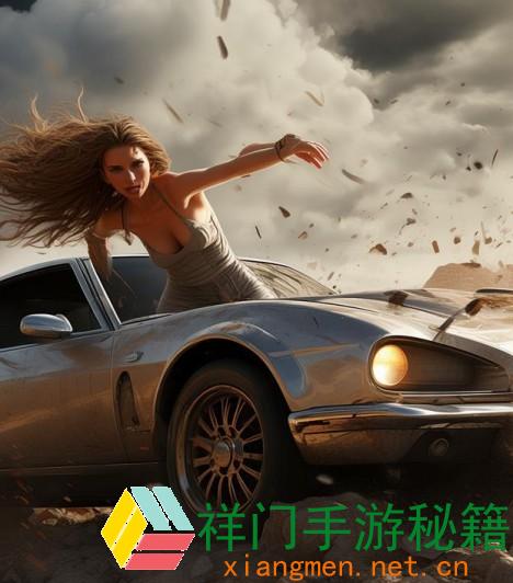 户外轿车遭受地震的惊险瞬间