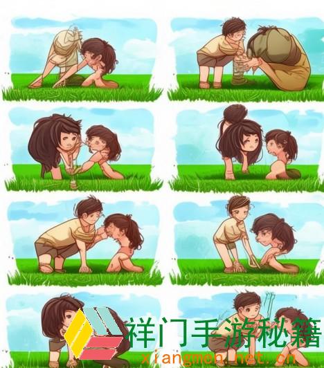 情侣的30种插秧法图片漫画-情侣插图简笔画